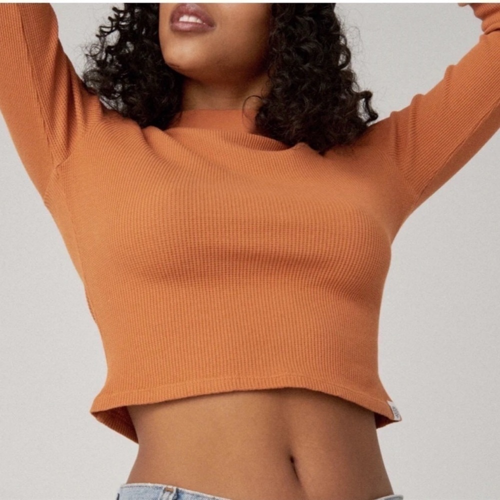 DAYDREAMER Cognac Mock Neck Thermal